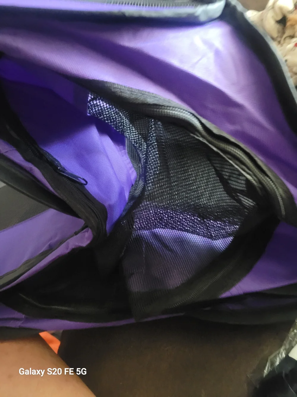Travel Pet Playpen Purple and Black